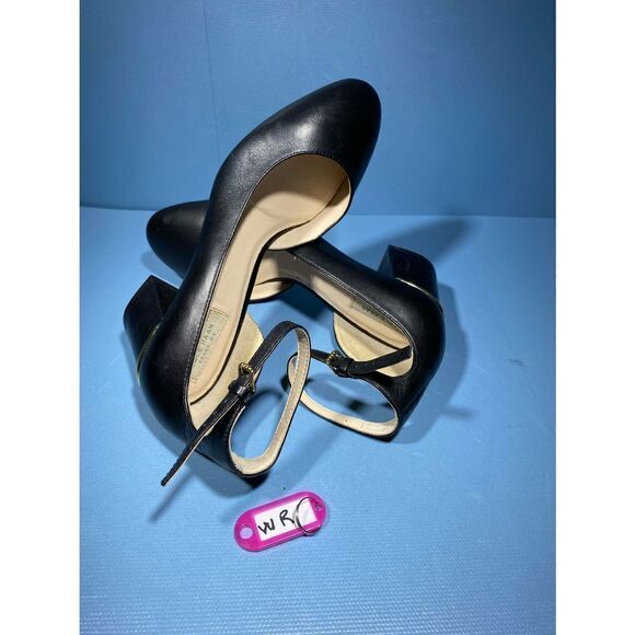 Cole Haan W07877 Women's Black Gold Ankle Strap Pump - Size 5B - Picture 1 of 7